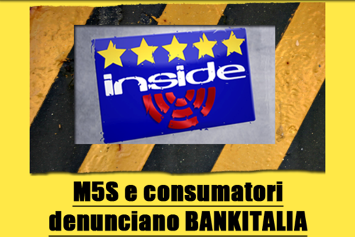 M5S e consumatori contro Bankitalia – diretta streaming ore 11