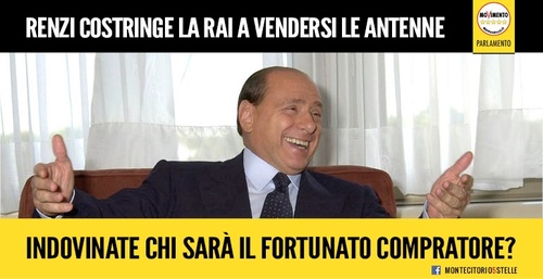 Berlusconi vuol comprare RaiWay, il Nazareno colpisce ancora
