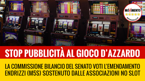 No alla pubblicità sull’azzardo: mobilitiamoci, scriviamo ai senatori! #Noslot