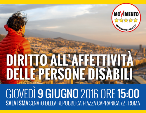 Diritto all’affettività delle persone disabili | Convegno M5S
