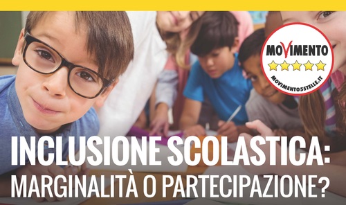 Inclusione scolastica: il 23 maggio a Roma il convegno M5S