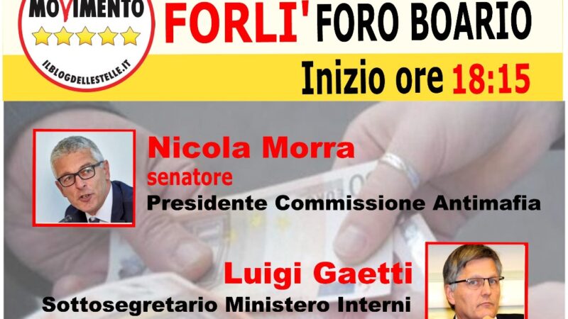 Antimafia: domani a Forlì parliamo di mafie al Nord, serve innanzitutto consapevolezza